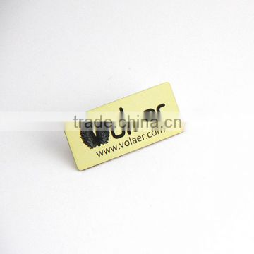 Best sell gold metal tag engraved logo label tag