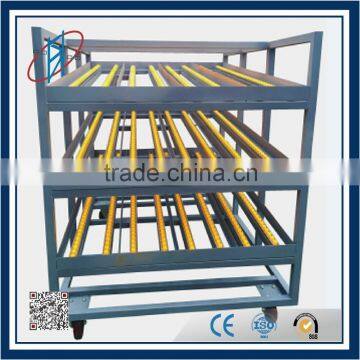 Factory productionline use Carton pallet flow wheel rack and shelving