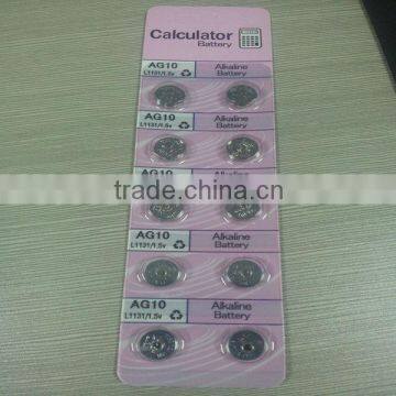 3V Zn/MnO2 AG10/LR1130 357a button cell battery