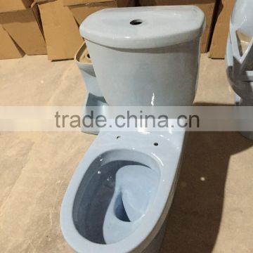 NX650 two piece huida sanitary blue toilet