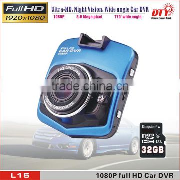 Night Vison 1080P Full HD Car Dashcam Camera DVR car recorder with G-sensor L15