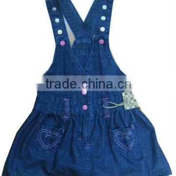 children girl light denim jeans dress kids denim jumpsuit dress