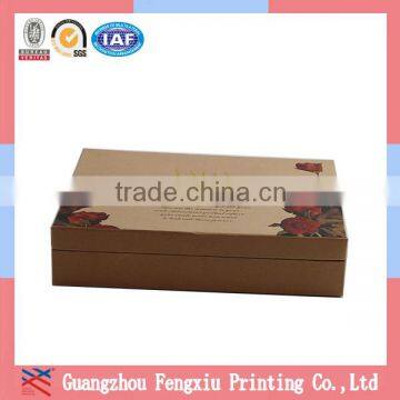 Waxed Cosmetic Packaging Slide Cardboard Box With Sponge