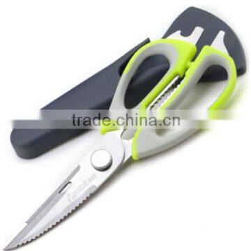 stainless steel kitchen Scissors with sheath and with magnet