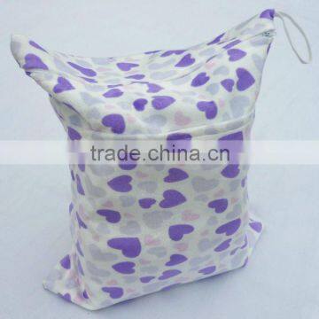 Alva Wet Bag, Used for Both Dry & Wet Items, Printed Diaper Wet Bags for Baby Girl