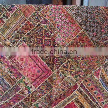 Indian Handmade Vintage Tribal Embrioderies mirrorwork patchwork decorative Tapestries