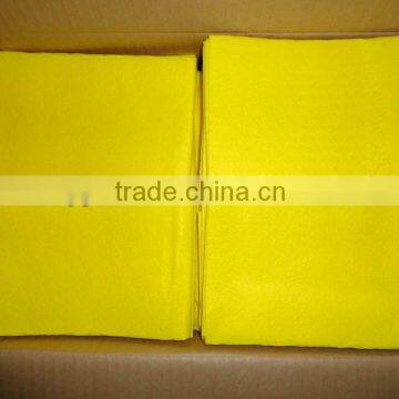 Super water and oil absorbent yellow color magic all purpose cleaning cloth (HY-7041)