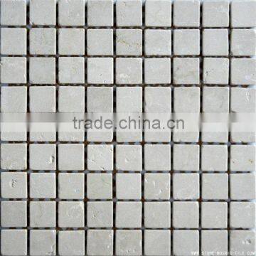 Botticino marble mosaic tumbled