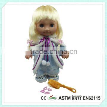 Toys For Kids 2015 Full Body Silicone Baby For Sale With Fashion Dress Baby Doll photo-2