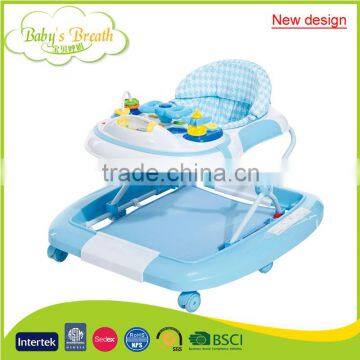 BW-26A cheap popular new design round baby walker with intelligent music box