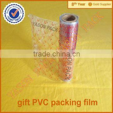 Custom printing PVC gift packaging film of good quality and reasonable price