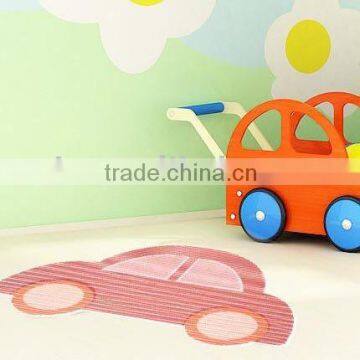 Cartoon Car shape pvc door mat,fancy door mats,Playing mat