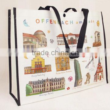 custom colorful logo printing laminated China PP Woven Bag