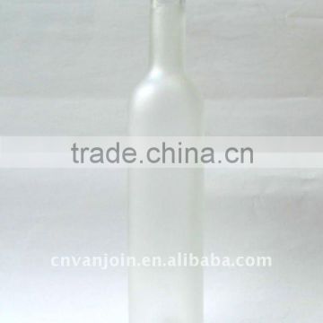 540ML Frosted Wine Glass Bottle with Sunken Bottom