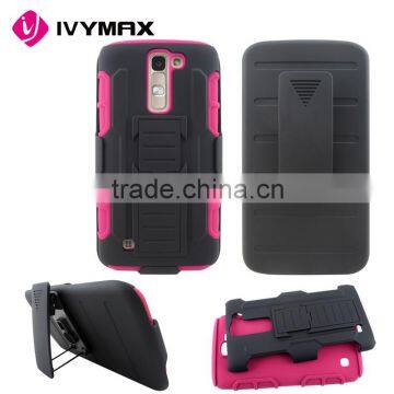 IVYMAX premium wholesaler 2 IN 1 Hybrid Case With Clip For LG K7