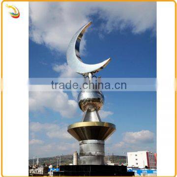 Metal Urban Decoration Metal Noon Stainless Steel Sculpture