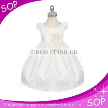 Fashion elegant wedding flower girl ball gown puffy dress