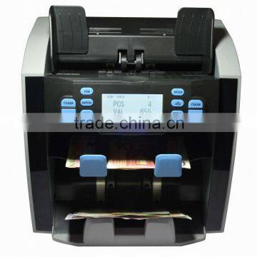 1+1 pockets mix currency Sorter value counter machine