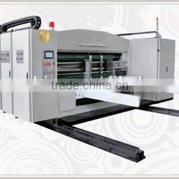 [RD-A910-2200-3] Automatic paper die cutting machine with 3 color printing slotting for corrugated paperboard