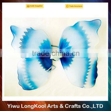 Handmade cheap kids party butterfly wings blue butterfly wings wholesale