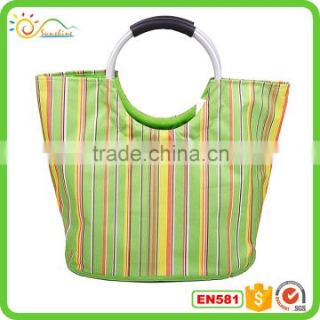 2016 New Fashion Folding Shopping trolley bag with EVA wheels,foldable shopping bag market trolley