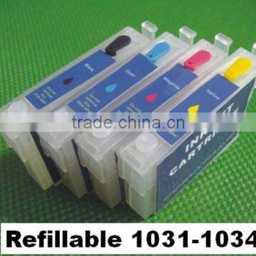 (RCE1031-1034) refillable refill ink cartridge for Epson T1031 - T1034 BK/C/M/Y T40W/TX600FW/TX610FW