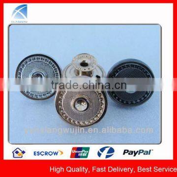 YX1424 Custom Metal Jeans Alloy Buttons With Rhinestone