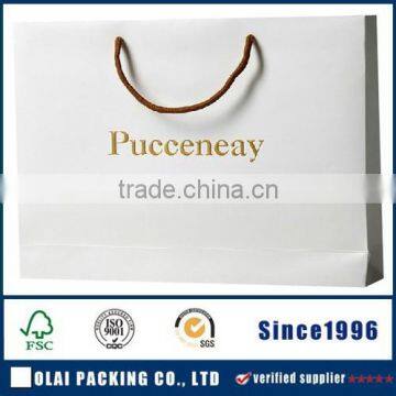 Production Paper Bag Custom Printed White Craft Paper Bag