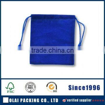 Luxury custom logo printed microfiber flap jewelry bag