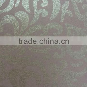 Flower pattern Microfiber synthetic decorative leather