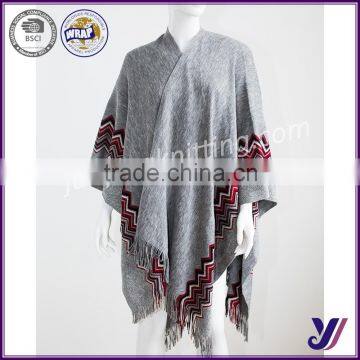 factory hot sale 2016 latest Ladies Fashion knitted pashmina shawl (accept the design draft)