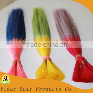 Two tone color silky straight 100%human Hair hair bulk human hair extension