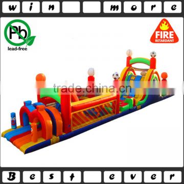 outdoor sport inflatable obstacle course equipment for kids play