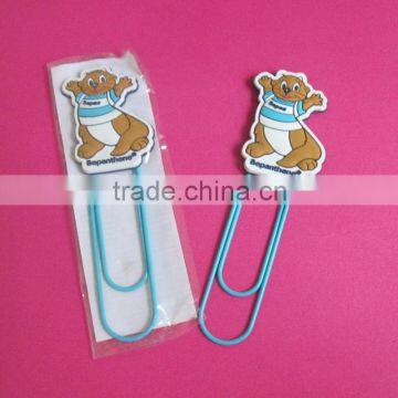 Custom made star shaped printing clear plastic paper clips 50mm