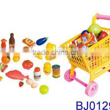 Fashion Kid Toy Funny Plastic Shopping Cart Supermarket Shopping Trolley photo-6
