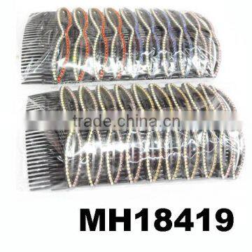 cheap custom personalized rhinestone plastic hair combs