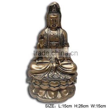 Resin female buddha statue ,Guan yin statue sitting on lotus