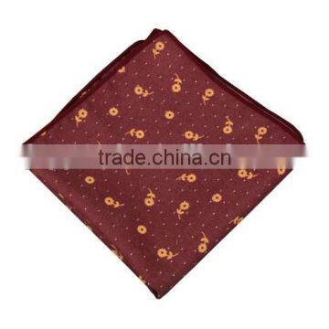 Custom Red Dash Pocket Square in Cotton photo-3