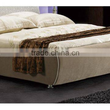 Latest Design Modern Bedroom Furniture Fabric Wooden Bed B800134 photo-5