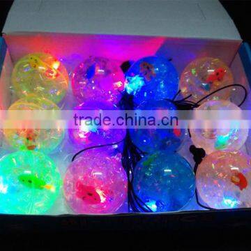 65mm Rubber Flashing Led Bouncy Ball