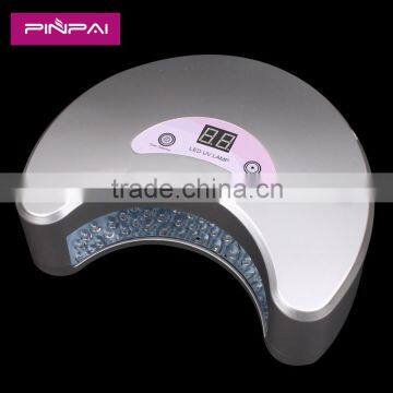 2015 colorful 18w half-moon shaped led only nail lamp