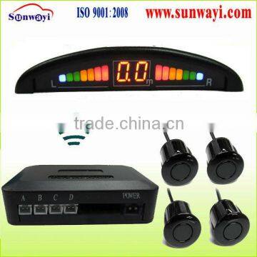 wireless Led car alarm reverse assistant parking sensor system