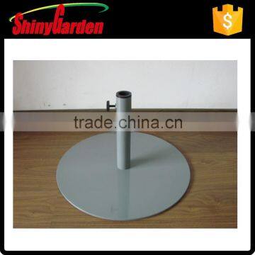 steel round parasol umbrella base, steel base, iron base