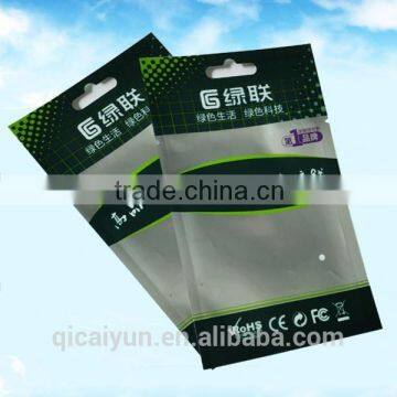 China factory custom printed security punch hole plastic bag