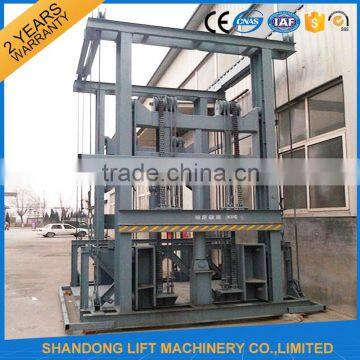Warehouse Hydraulic Cargo Lift Table Elevator Lift Guide Rail
