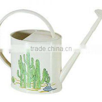 Indoor or outdoor metal watering can with handle