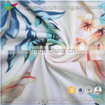 flower print 80 nylon 20 spandex swimwear fabric