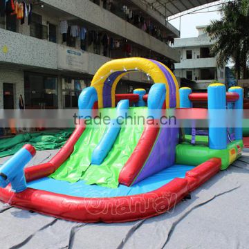 backyard inflatable bouncer water slide with pool