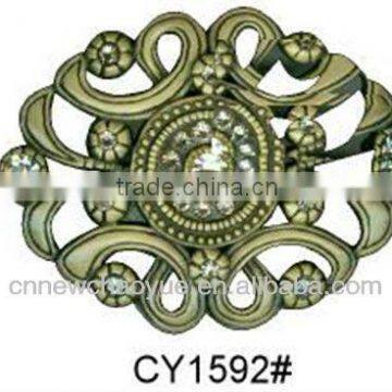 Nickle Free Fashion Pin Buckle With Filigree Details and Gems photo-6