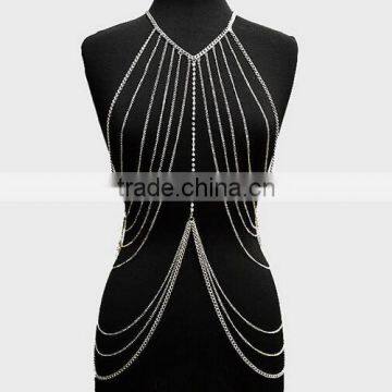 2016 Summer Fashion Multilayer Rhinestone Sexy Waist Belly Body Chain